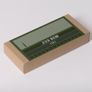 223 Ammo Box Labels | Digital Download | Printable 6x3 Inch PNG & PDF | Custom Loads Available