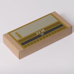 22LR Ammo Box Labels | Digital Download | Printable 6x3 Inch PNG & PDF | Custom Loads Available