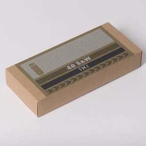 40 S&W Ammo Box Labels | Digital Download | Printable 6x3 Inch PNG and PDF | Custom Loads Available