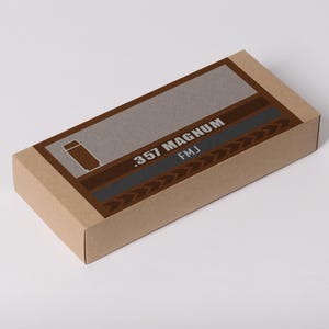 357 Magnum Ammo Box Labels | Digital Download | Printable 6x3 Inch PNG & PDF | Custom Loads Available