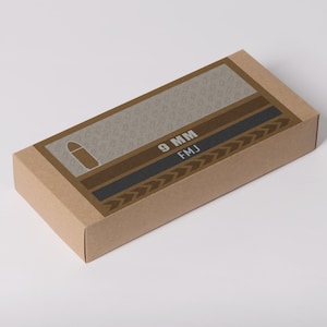 9mm Ammo Box Labels | Digital Download | Printable 6x3 Inch PNG & PDF | Custom Loads Available