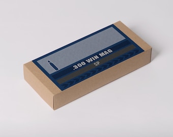 Etiquetas para caja de munición 300 WIN Mag: PNG y PDF imprimibles (descarga digital)
