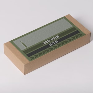 243 WIN Ammo Box Labels | Digital Download | Printable 6x3 Inch PNG & PDF | Custom Loads Available