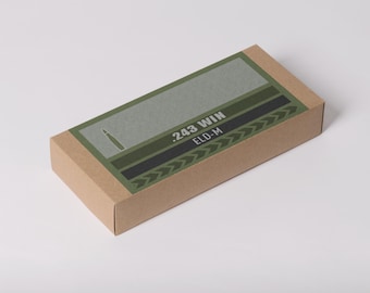 Etiquetas imprimibles para cajas de munición de 6 x 3 pulgadas: cargas personalizadas disponibles (descarga digital, PNG y PDF)