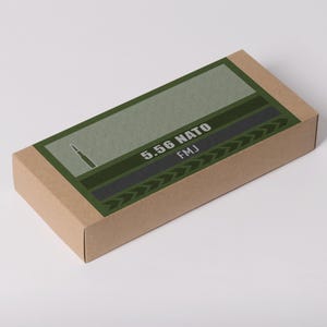 5.56 NATO Ammo Box Labels | Digital Download | Printable 6x3 Inch PNG & PDF | Custom Loads Available