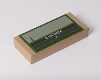 Etiquetas para caja de munición 5.56 NATO: PNG y PDF imprimibles (descarga digital, cargas personalizadas disponibles)