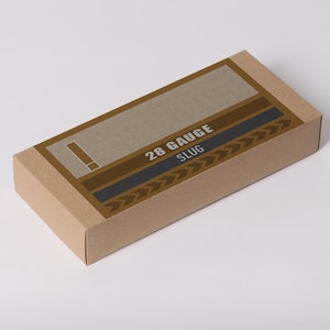28 Gauge Ammo Box Labels | Digital Download | Printable 6x3 Inch PNG & PDF | Custom Loads Available