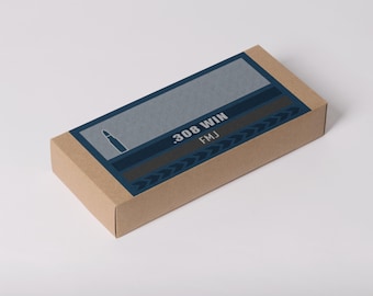 Etiquetas para cajas de munición: imprimibles, 6x3", PNG y PDF (descarga digital), cargas personalizadas