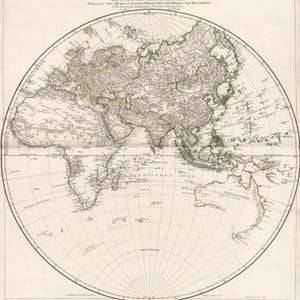 1800s German World Atlas | 111 Antique Maps | High-Resolution Digital Download | Printable Vintage Cartography