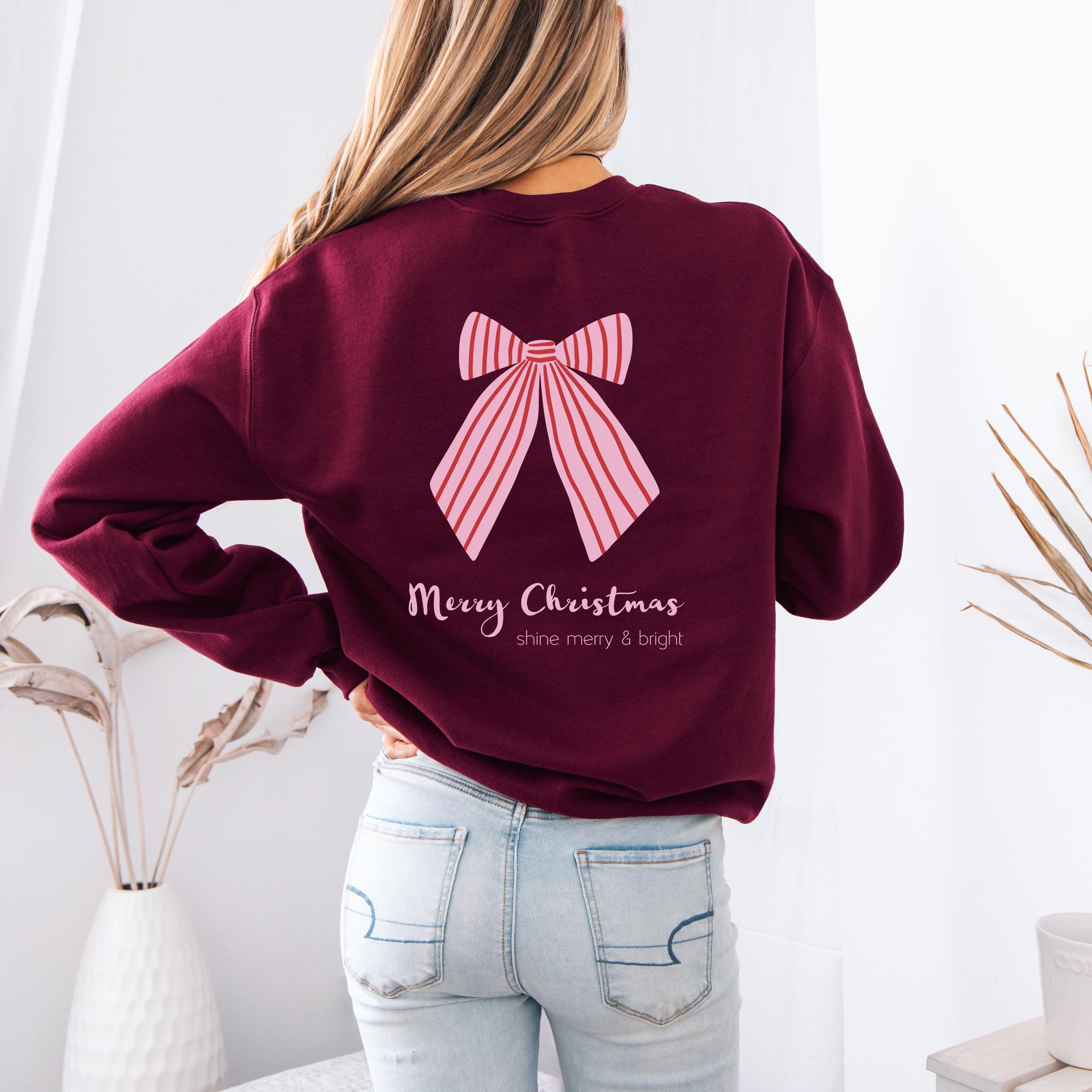 Weihnachtspullover Damen Lustige Weihnachten Sweatshirt Weihnachts Pullover Ugly Christmas Sweater Hässlich Weihnachtsshirt Langarm Weihnachtsoutfit Baumwolle Langarmshirt Weihnachtskostüm