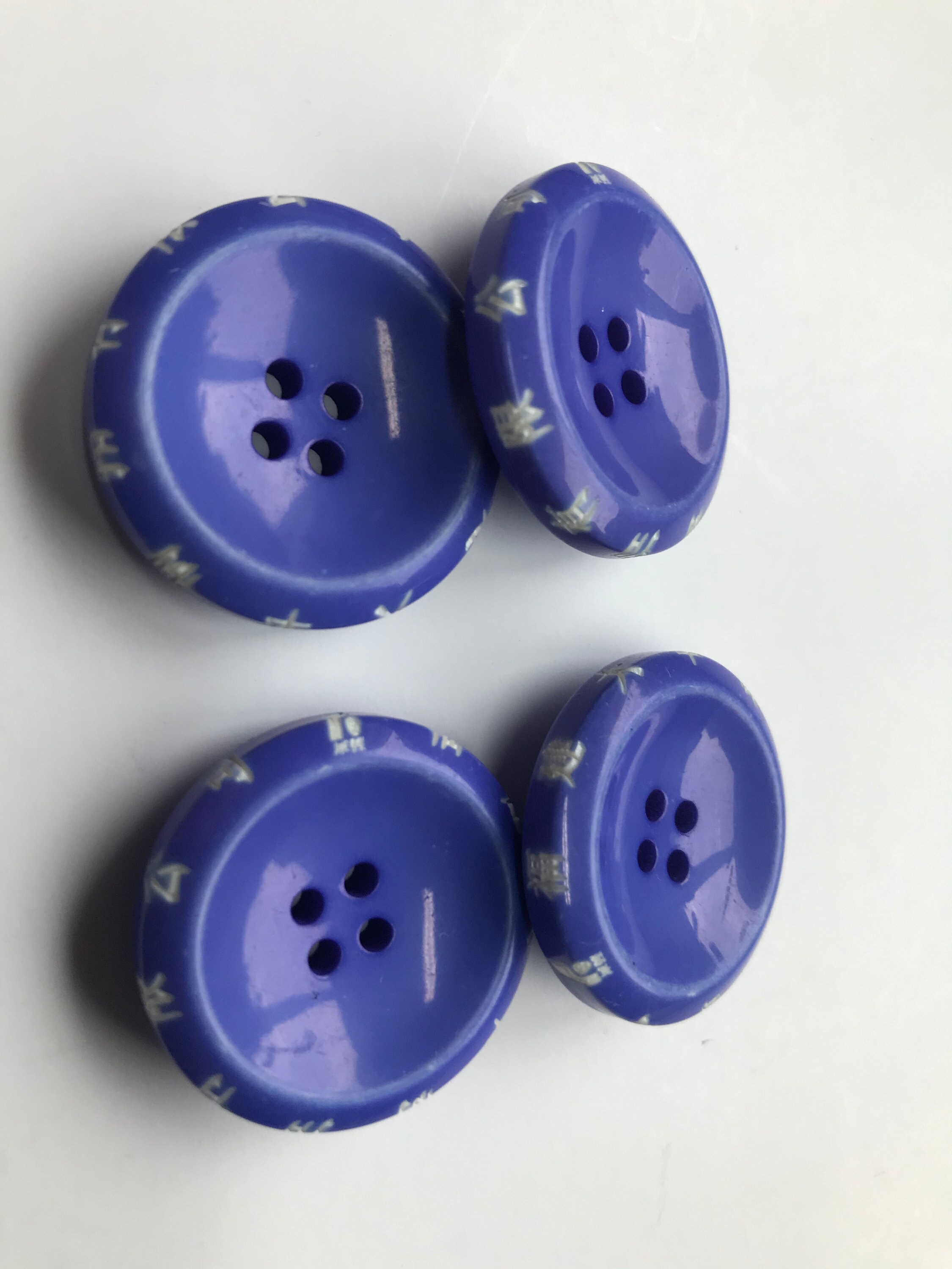 Blue Coat buttons. Large thick 4 hole buttons size is 1 | Etsy