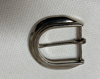 Chrome Schnalle - Glänzende Satin-Chrom-Oberfläche, Hufeisenform - Breite 3 cm x 3 cm hoch