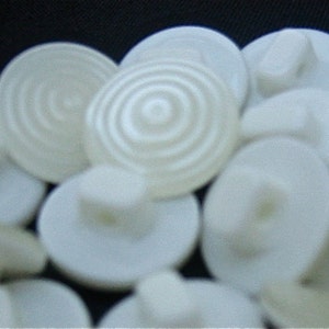Pearl Buttons with Spiral design on face Lot of 10 Shank Back (3 sizes)