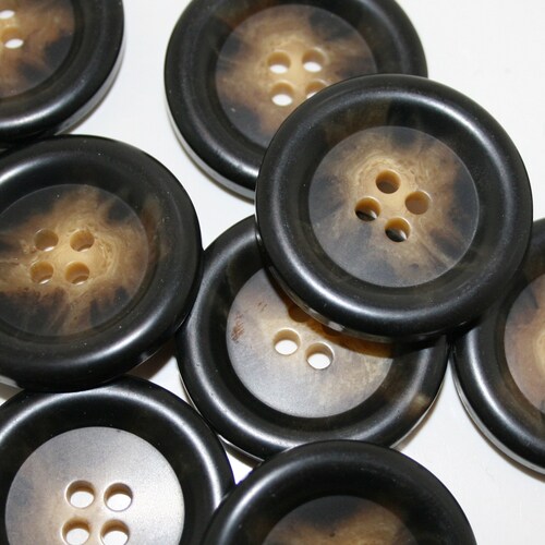 Large Buttons Brown. Brown Buttons. Large Coat Buttons. Size 1 Etsy