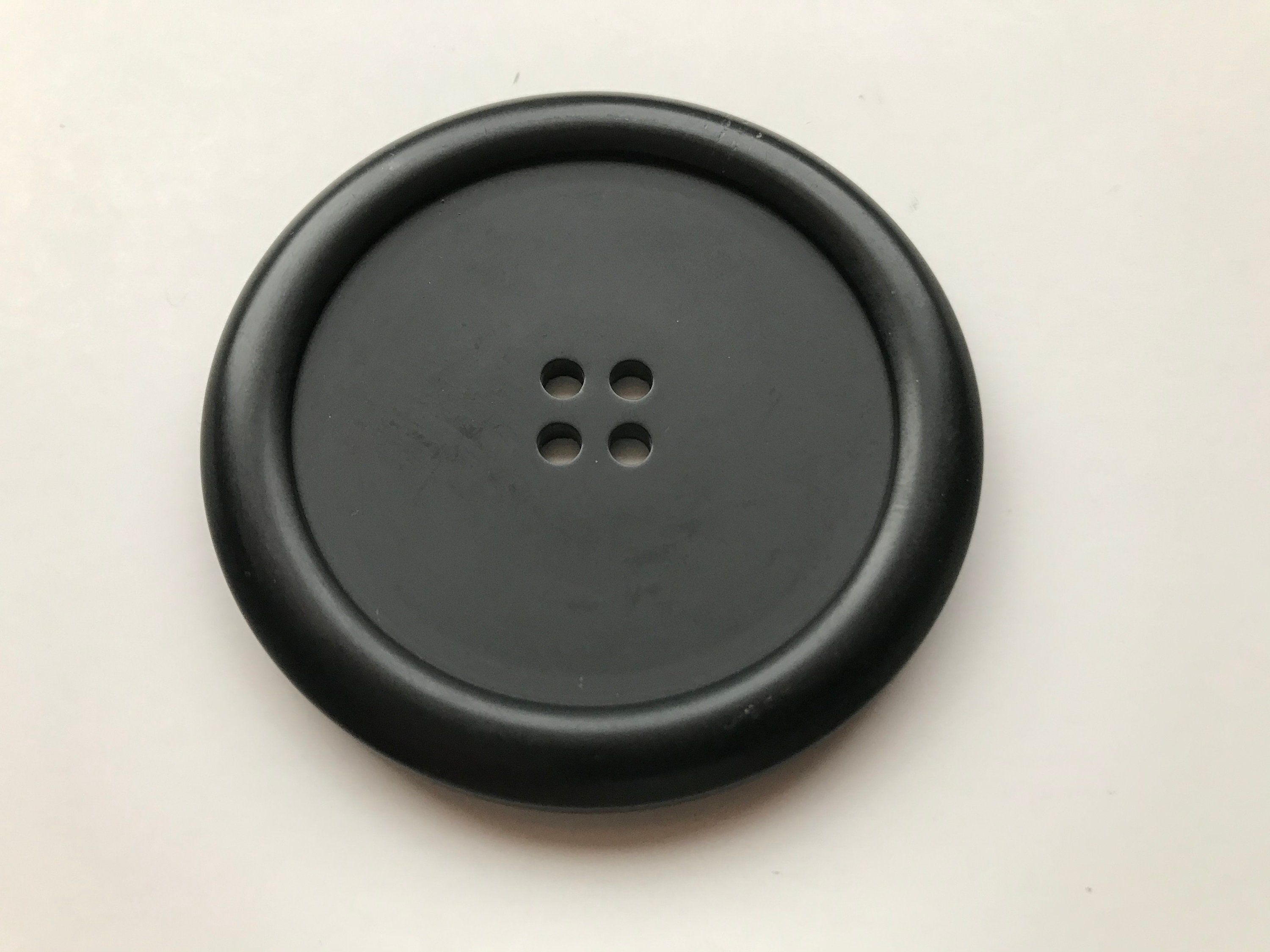 Extra Extra Large Satin Black Button 2 and 1/4 57 Etsy
