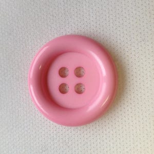 Extra Large Button, 8 bright colors are avaiable. Lot size is 1 button. Shiny Rim Dull center, 1-1/4 34mm Four hole. Craft Button image 8