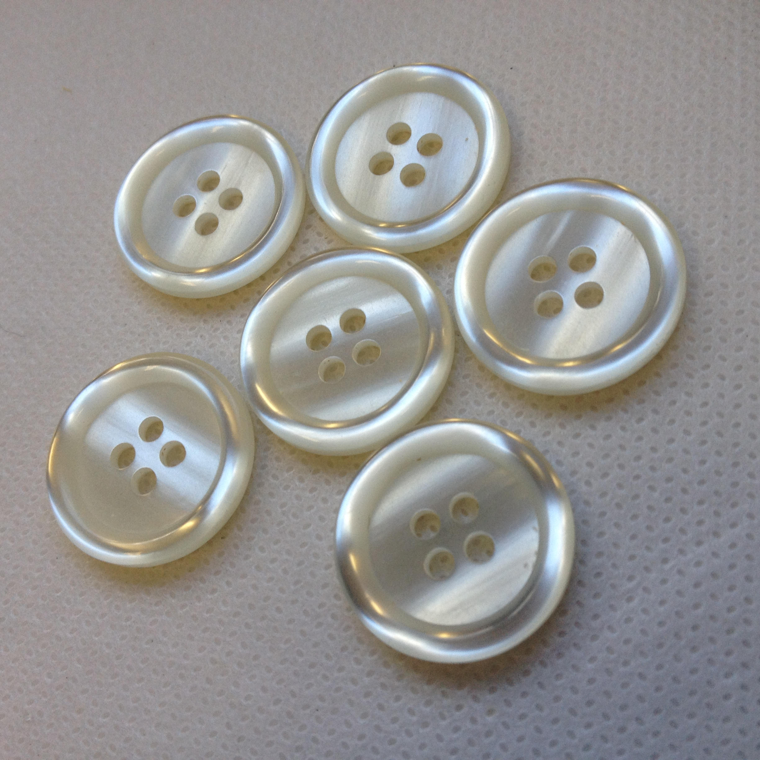 Pearl button. Imitation Pearl buttons Size 3/4 19mm. Etsy