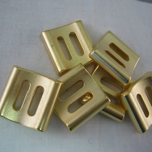 Gold Buckle, Buckle - Satin gold color  Italian made ( 3 sizes) Lot of 10