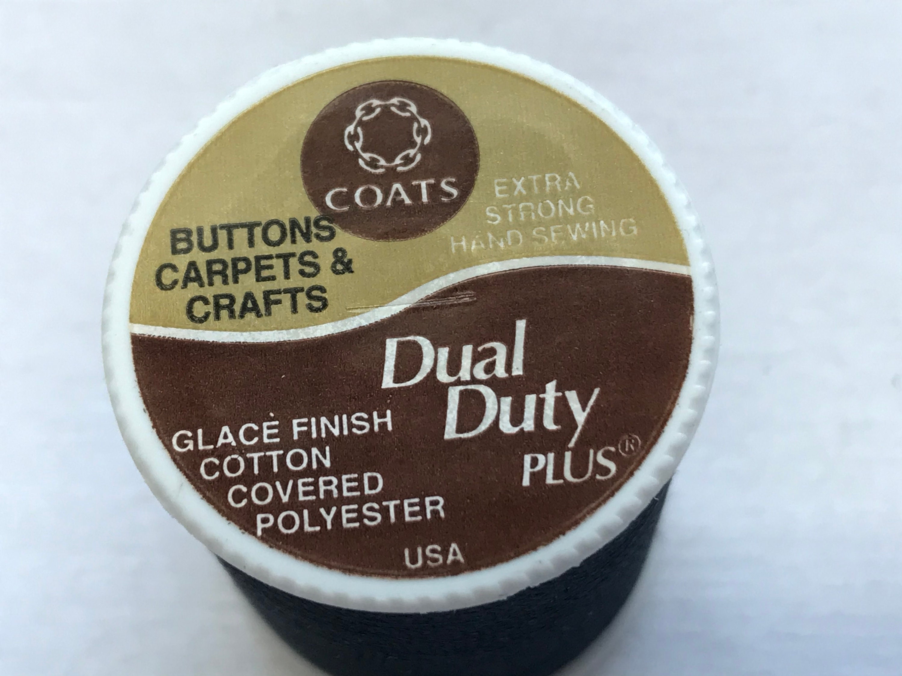 Coats & Clark Dual Duty Plus Button & Carpet Thread - A Threaded Needle