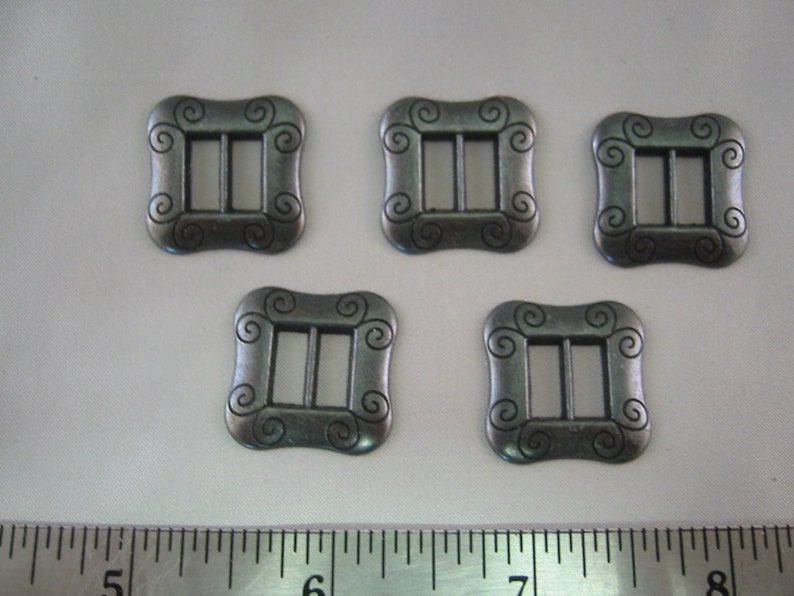 lot of 2 ---- Size 78 Buckles Gray Buckle Pewter color Buckle
