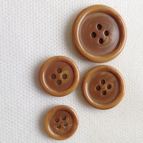 Camel Buttons Camel Suit Buttons camel Coat Button, Camel Pant Buttons Lot  of 4 Buttons, 3 Sizes Available, 