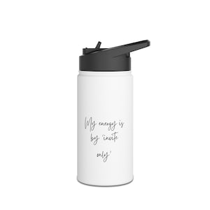 Inspirational Stainless Steel Water Bottle - Eco-Friendly Travel Mug, Leak-Proof Hydration, Gift for Fitness Lovers, Camping & Travel