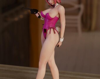 Anime Bunny Girl Figure, Sexy Bunny Statue, Fantasy Girl Figurine, Adult Collectible, Desk Decor, NSFW Optional Version