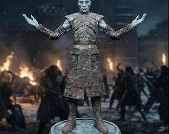 Night King Figure, Game of Thrones Inspired Statue, Fantasy Collectible Figurine, Ice Warrior Decor, TV Series Character Model