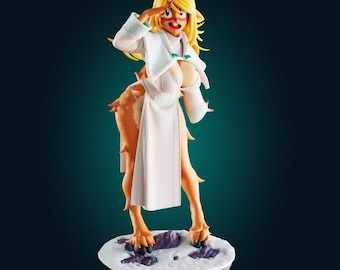 Vinterhjortflicka-figur, söt fantasyfigurstaty, samlarfigur i anime-stil