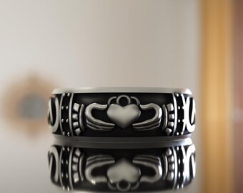 Sterling Silver Mens Celtic Ring