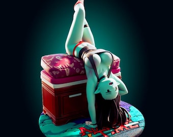 Figura de anime de la Reina Vampiro, estatua de chica gótica de dibujos animados, regalo de decoración coleccionable de fantasía para fans.