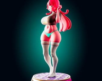 Figura de Princesa Dulce, Estatua de Reina Chicle, Figura de Niña de Dibujos Animados Fantásticos, Decoración Coleccionable de Personaje Rosa Lindo