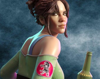 Cyberpunk Female Statue Futuristic Sexy Woman Figurine Sci Fi Girl Collectible Gaming Decor Panam Style Sculpture