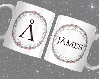 Milky Way Stargate Mug: Sci-Fi Coffee Lover Gift- Seperate Mug and Coaster Orders Avalible