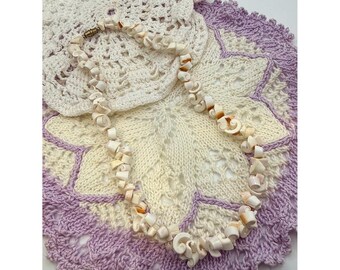 Vintage Beaded Seashell Necklace