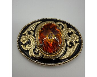 Vintage Golden w/ Precious Stone Belt Buckle