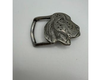 Vintage 1984 English Setter Belt Buckle