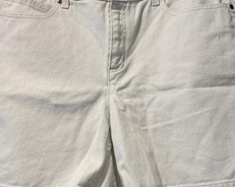 Vintage Liz Claiborne White Denim Shorts 5-Pocket Style