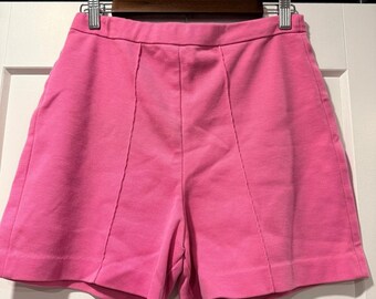 Vintage High-Rise Pink Women's Knit Shorts