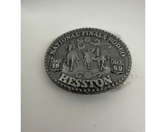 Vintage NIP 1989 Hesston National Rodeo Junior Belt Beckle