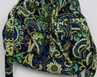 Vintage Multi Color Cinch Close Vera Bradley Shoulder Bag