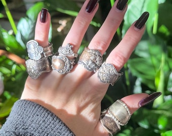 Handmade Vintage Mystery Spoon Handle Ring