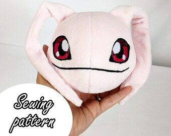 Koromon mini plush Digimon sewing pattern PDF DIY plushie toy