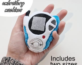 ITH (in the hoop) machine embroidery pattern Digimon Season 2 digivice