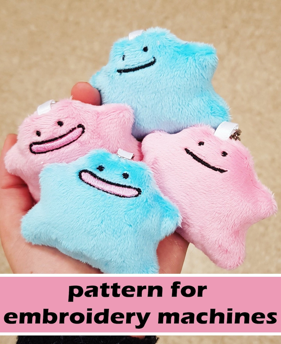 Ditto Pokemon sewing pattern PDF DIY plush toy — plushiluv