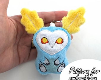 ITH (in the hoop) embroidery pattern Blupee Zelda Breath of the Wild keychain