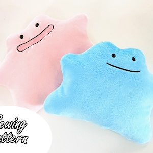 Ditto Pokemon sewing pattern PDF DIY plush toy