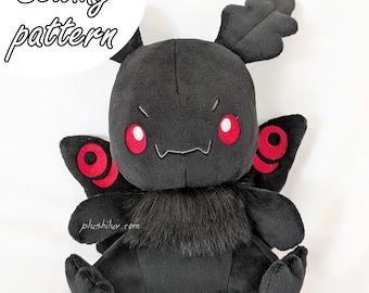 Cute baby Mothman sewing pattern PDF