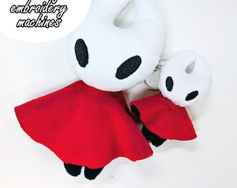 ITH (in the hoop) embroidery pattern Hornet Hollow Knight Silksong mini plush