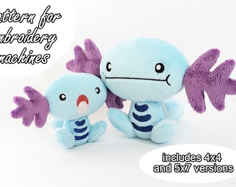 ITH (in the hoop) embroidery pattern pokemon wooper